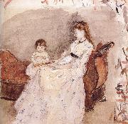 Berthe Morisot Ierma and her daughter oil painting artist